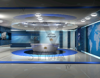 virtual set 3d news